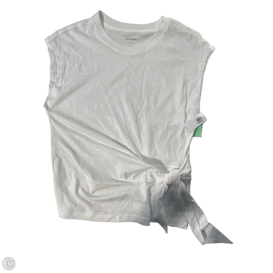 Top Short Sleeve By Old Navy In White, Size: S