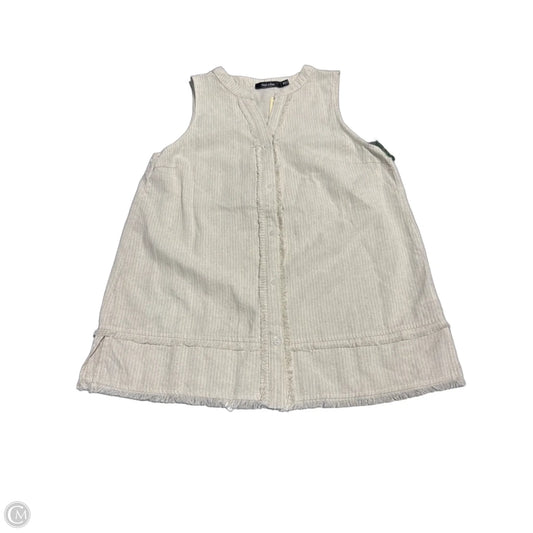 Tank Top By Doe & Rae In Cream & Tan, Size: M