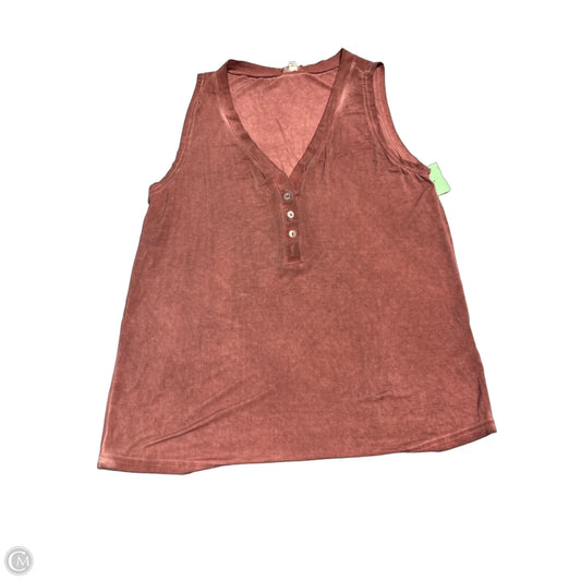 Tank Top By Pol In Red, Size: M