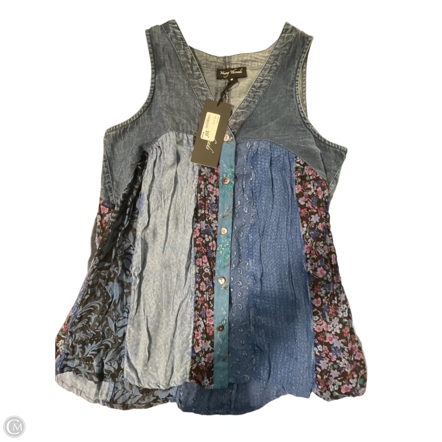 Tank Top By Cmc In Blue, Size: M