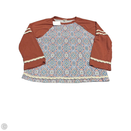 Top Long Sleeve By Pol In Multi-colored, Size: S