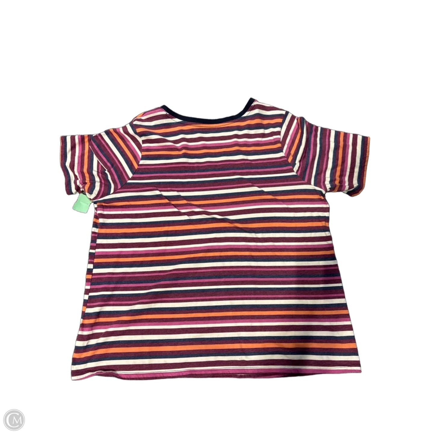 Top Short Sleeve Basic By Lane Bryant In Striped Pattern, Size: 1x
