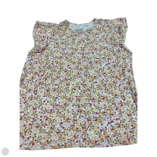 Top Short Sleeve By Torrid In Pink & Yellow, Size: 2x