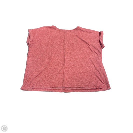 Top Short Sleeve Basic By Zenana In Red, Size: L