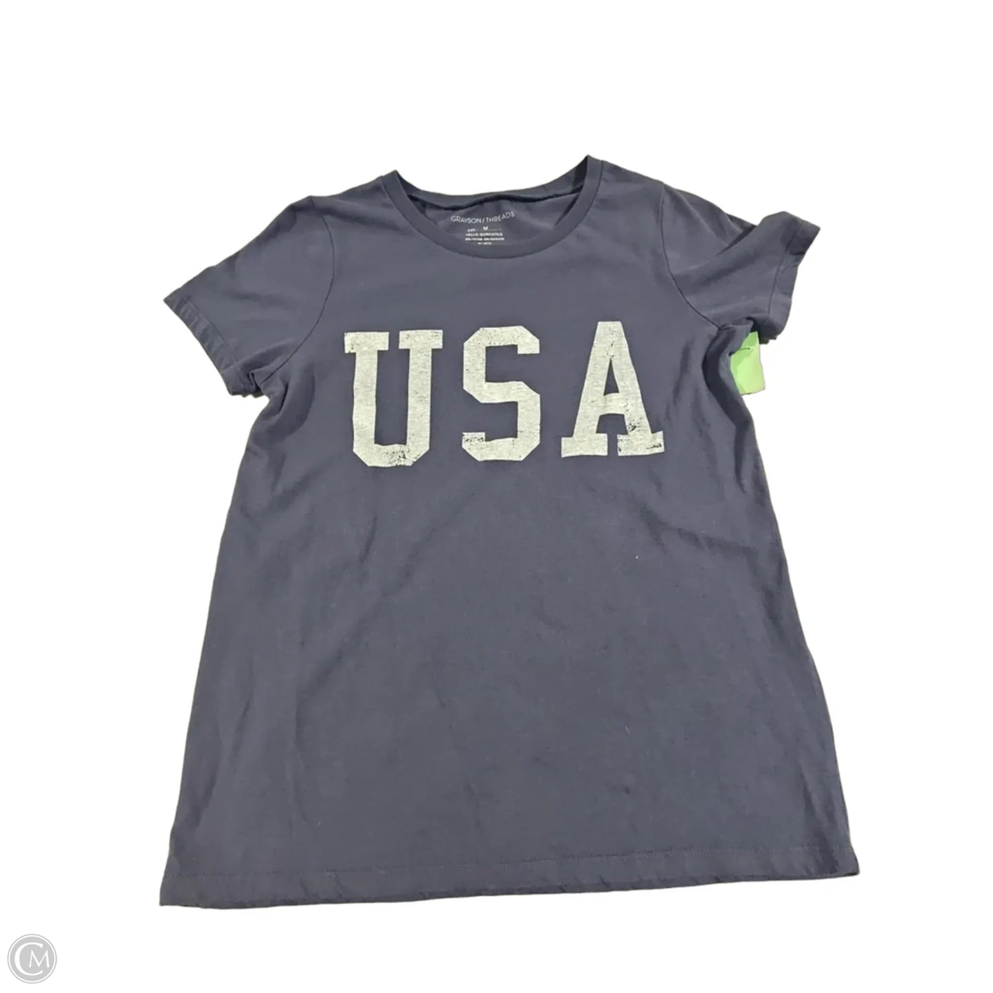 Top Short Sleeve Basic By Grayson Threads In Blue, Size: M
