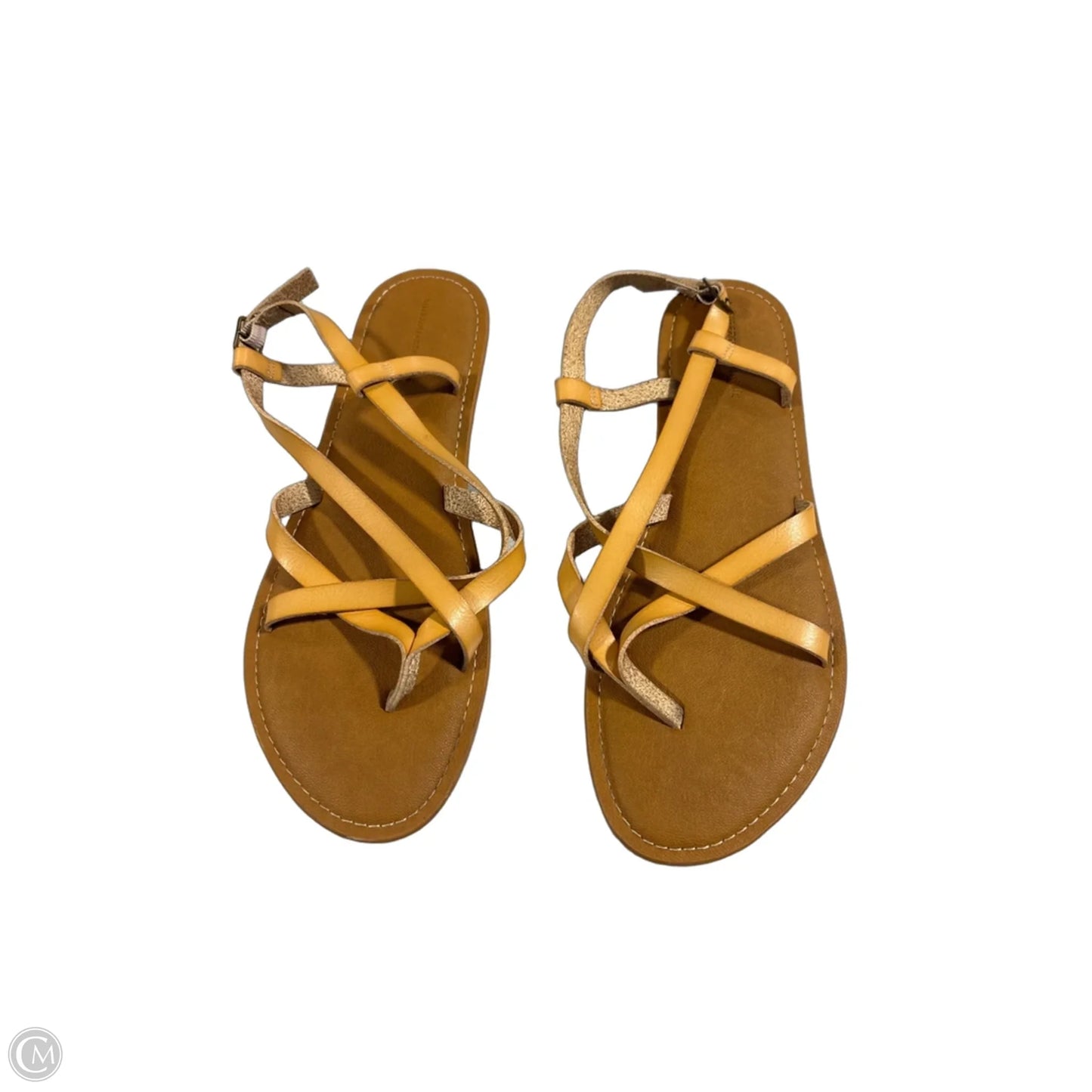 Sandals Flats By Amazon Essentials In Tan, Size: 11