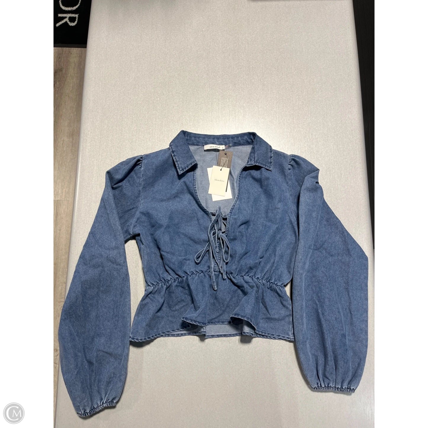Top Long Sleeve By Cma In Blue, Size: S