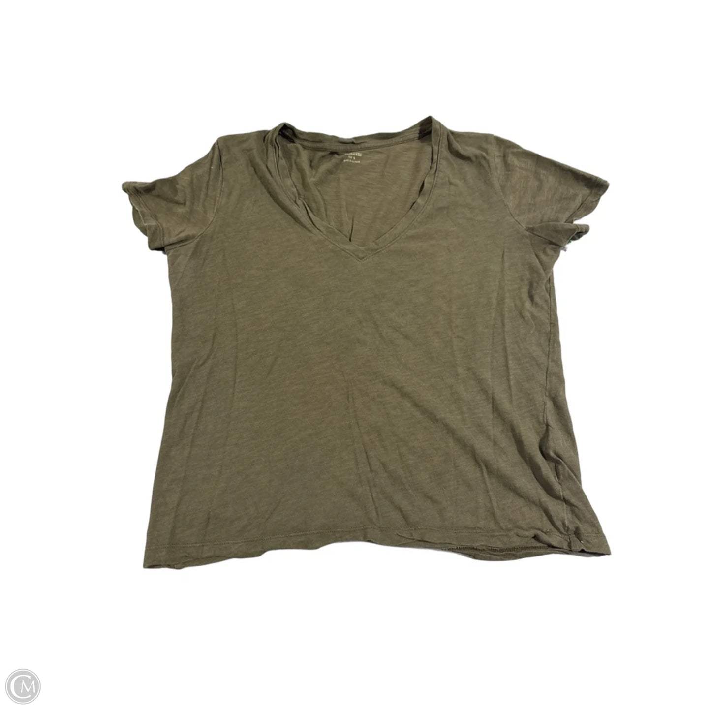 Top Short Sleeve Basic By Madewell In Green, Size: S