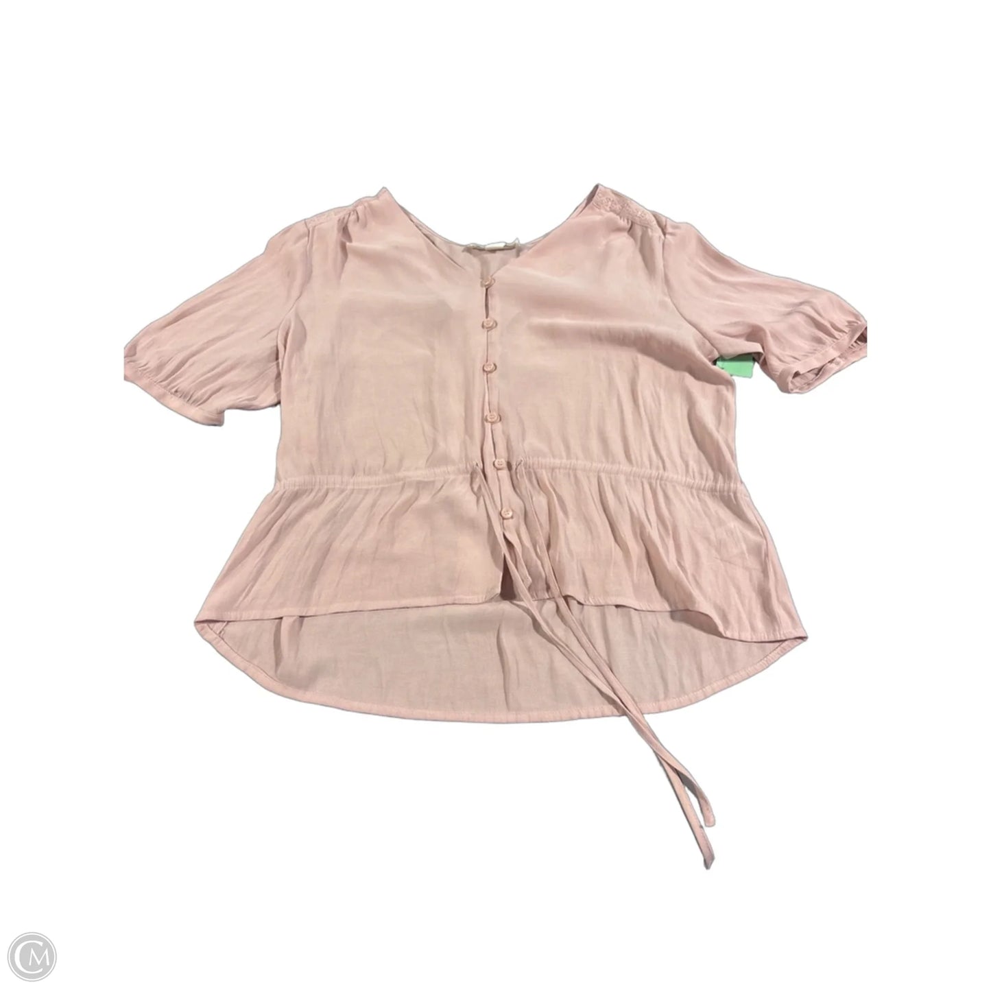 Top Short Sleeve By Treasure And Bond In Pink, Size: S