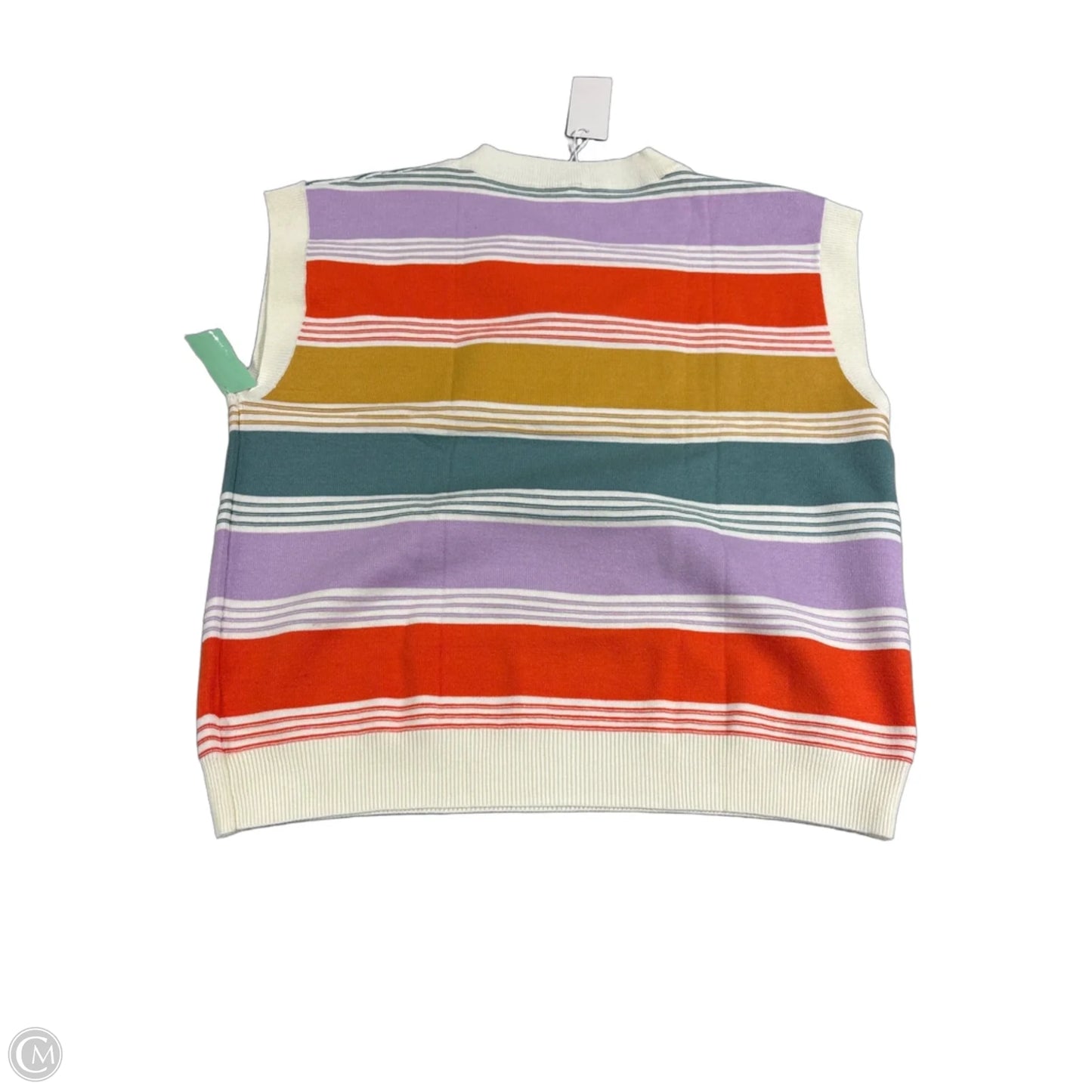 Top Short Sleeve By Cmc In Striped Pattern, Size: Xl