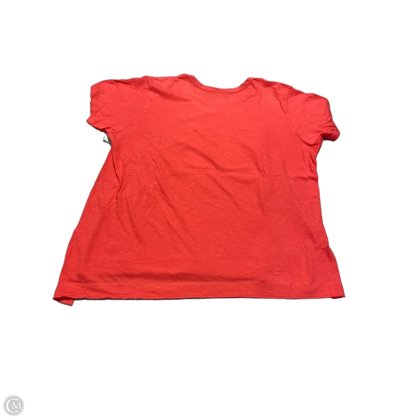 Top Short Sleeve By Cmc In Coral, Size: Xxl