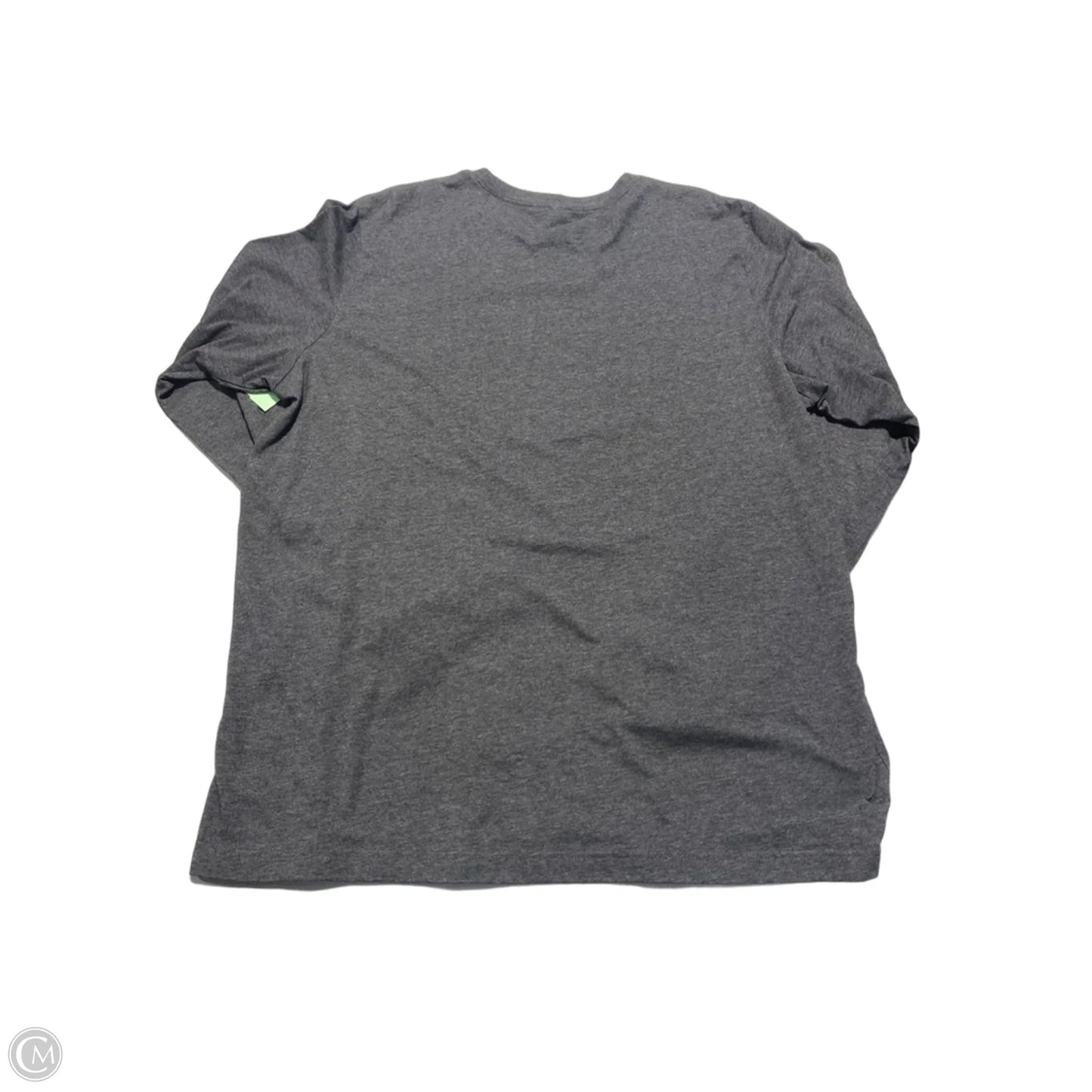 Top Long Sleeve By Canvas In Grey, Size: 2x