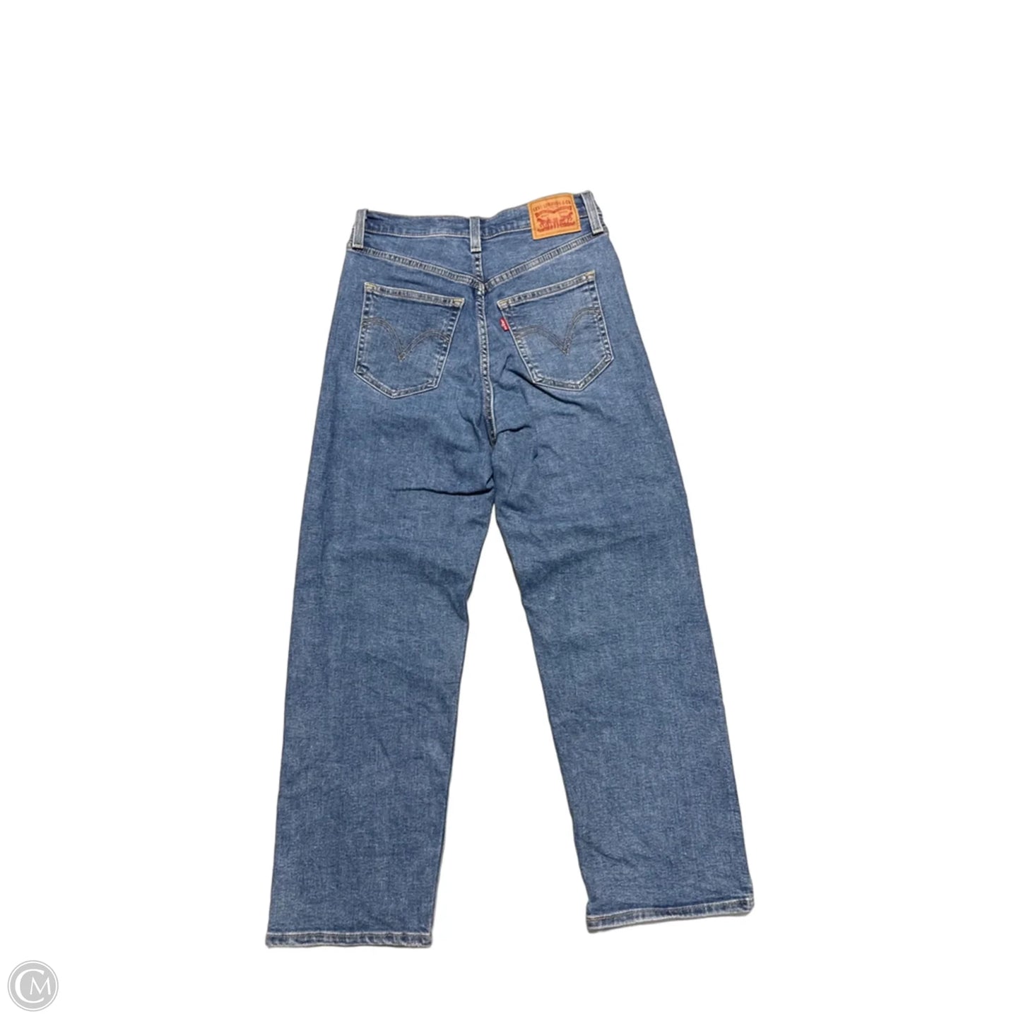 Jeans Straight By Levis In Blue Denim, Size: 4