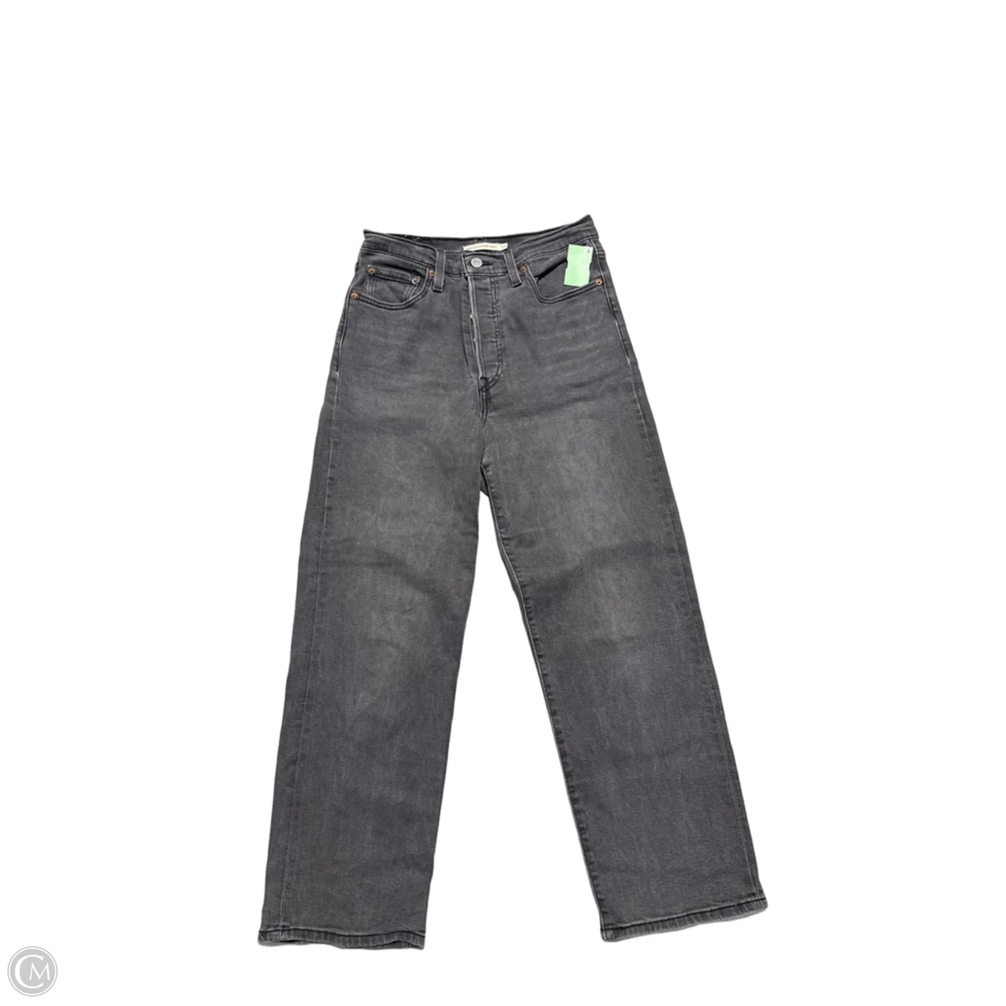 Jeans Straight By Levis In Black, Size: 4