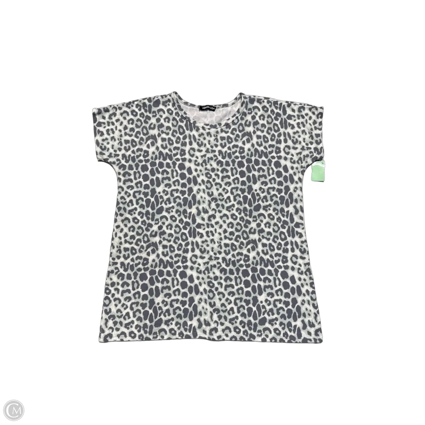 Top Short Sleeve By Heimish Usa In Animal Print, Size: M
