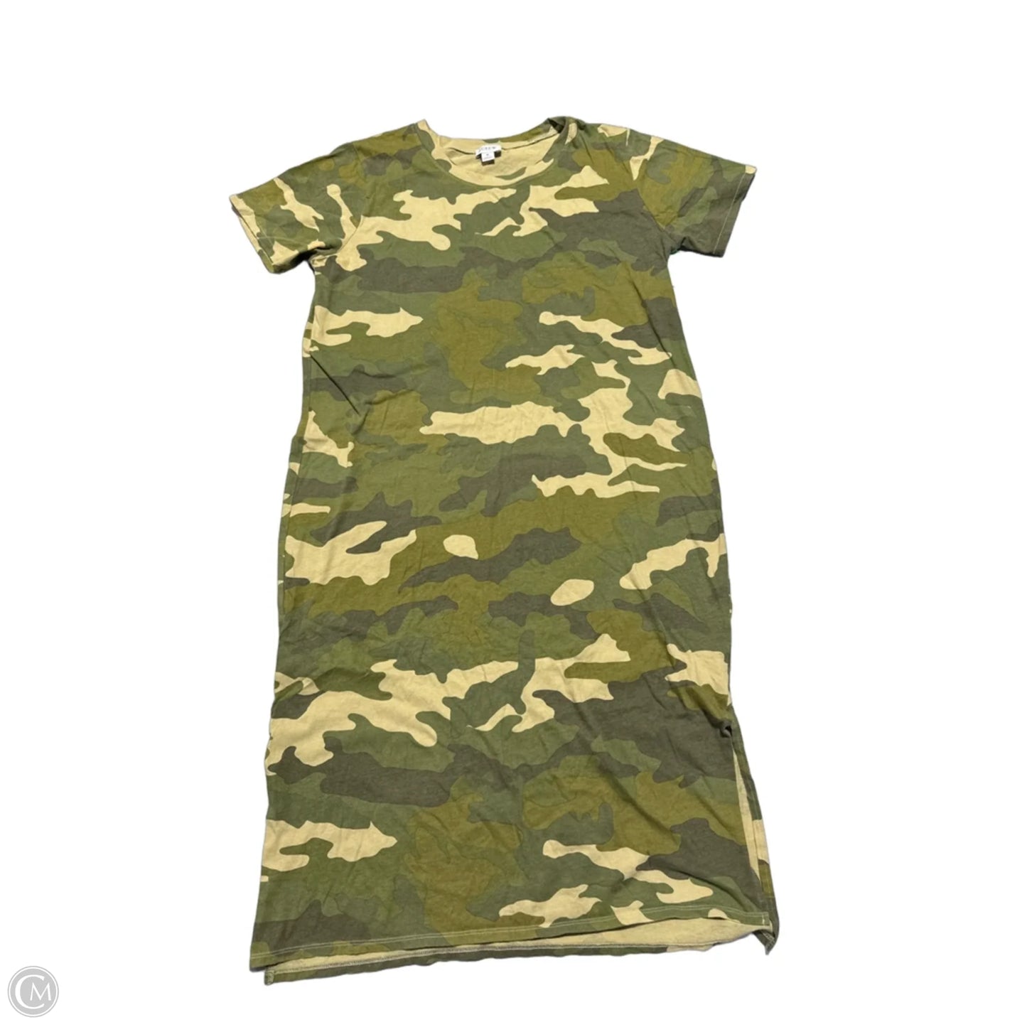 Dress Casual Midi By J. Crew In Camouflage Print, Size: M
