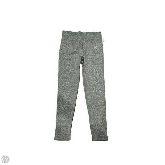 Athletic Leggings By Gym Shark In Green, Size: S