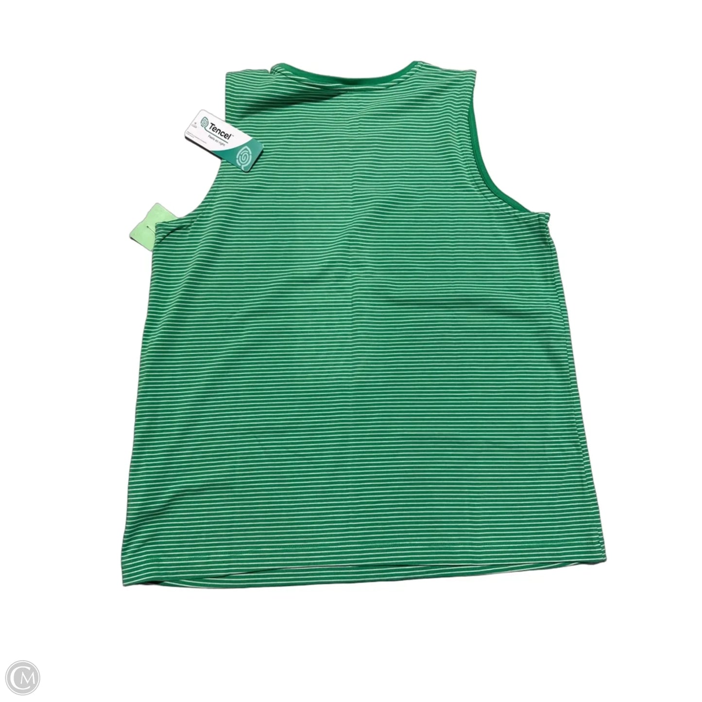 Tank Top By Lands End In Grey & White, Size: L