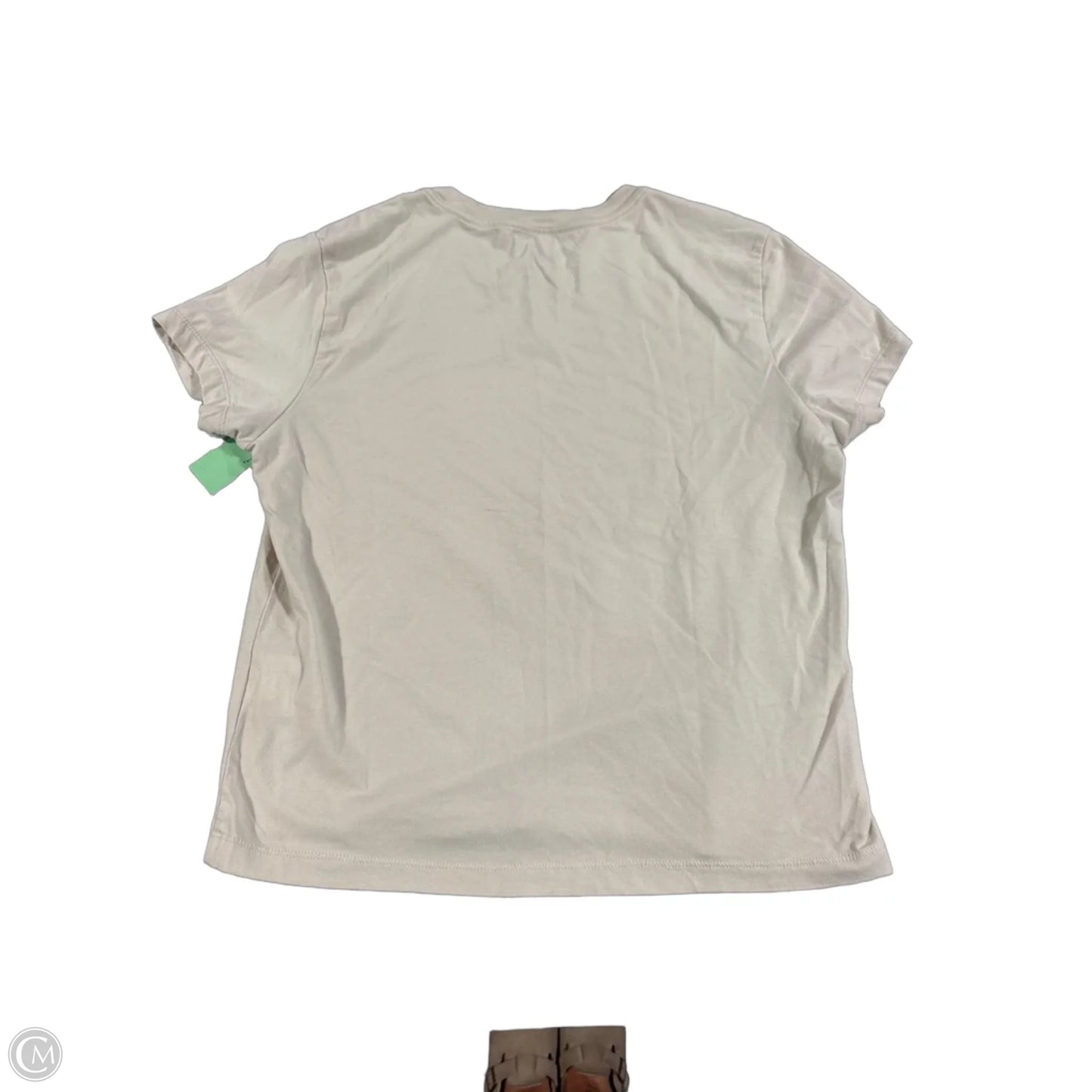 Top Short Sleeve By Nike In Cream, Size: L
