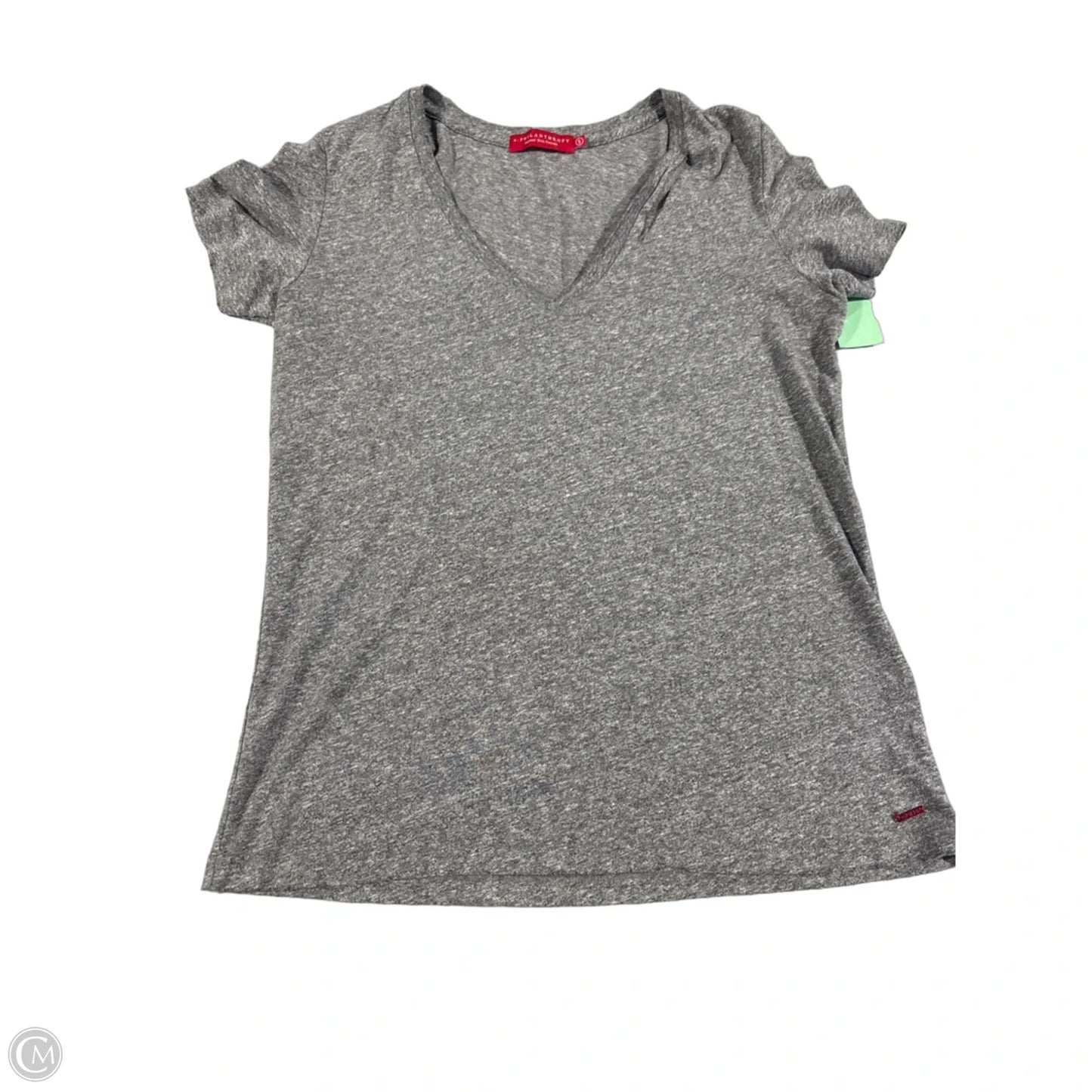 Top Short Sleeve By Cmc In Grey, Size: S