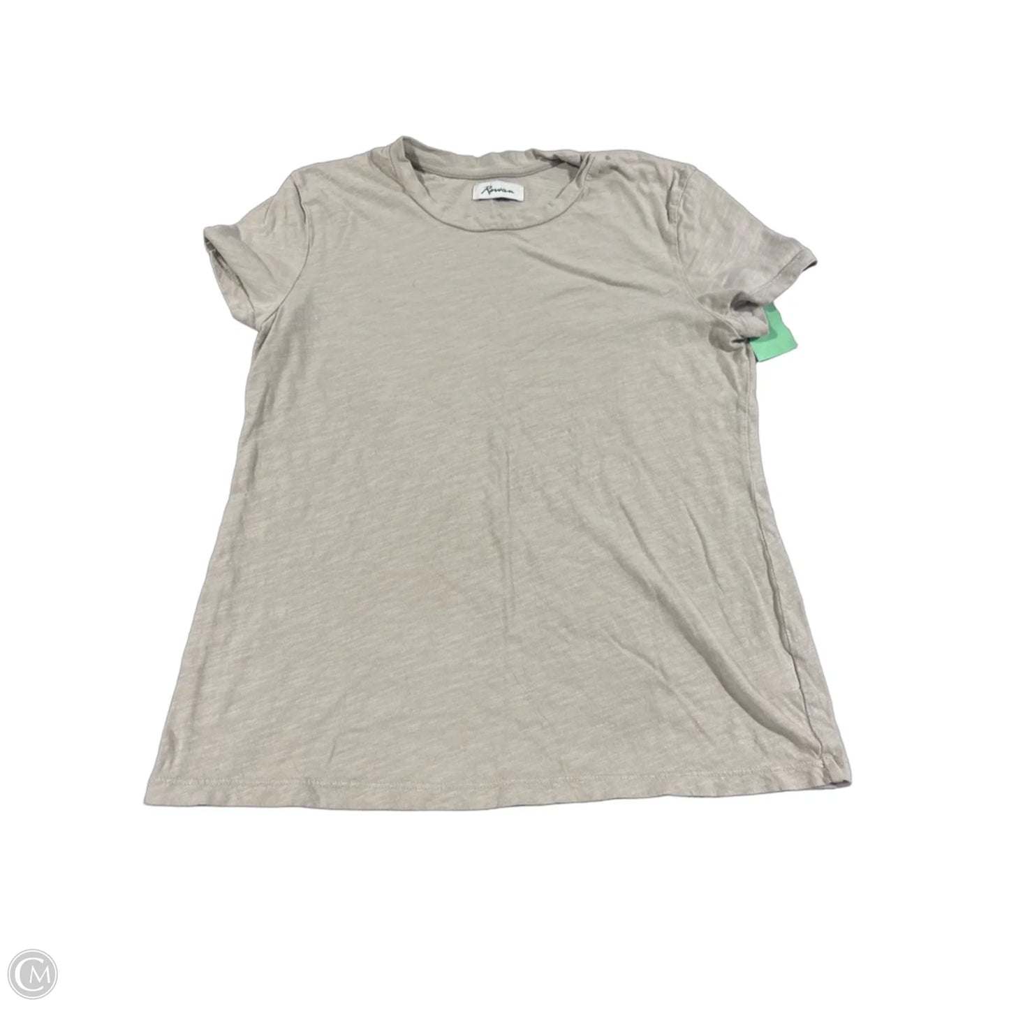 Top Short Sleeve By Cmc In Tan, Size: M