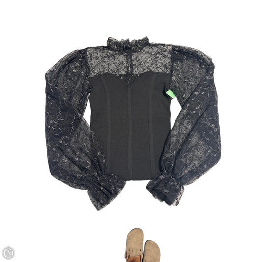 Top Long Sleeve By Flying Tomato In Black, Size: S