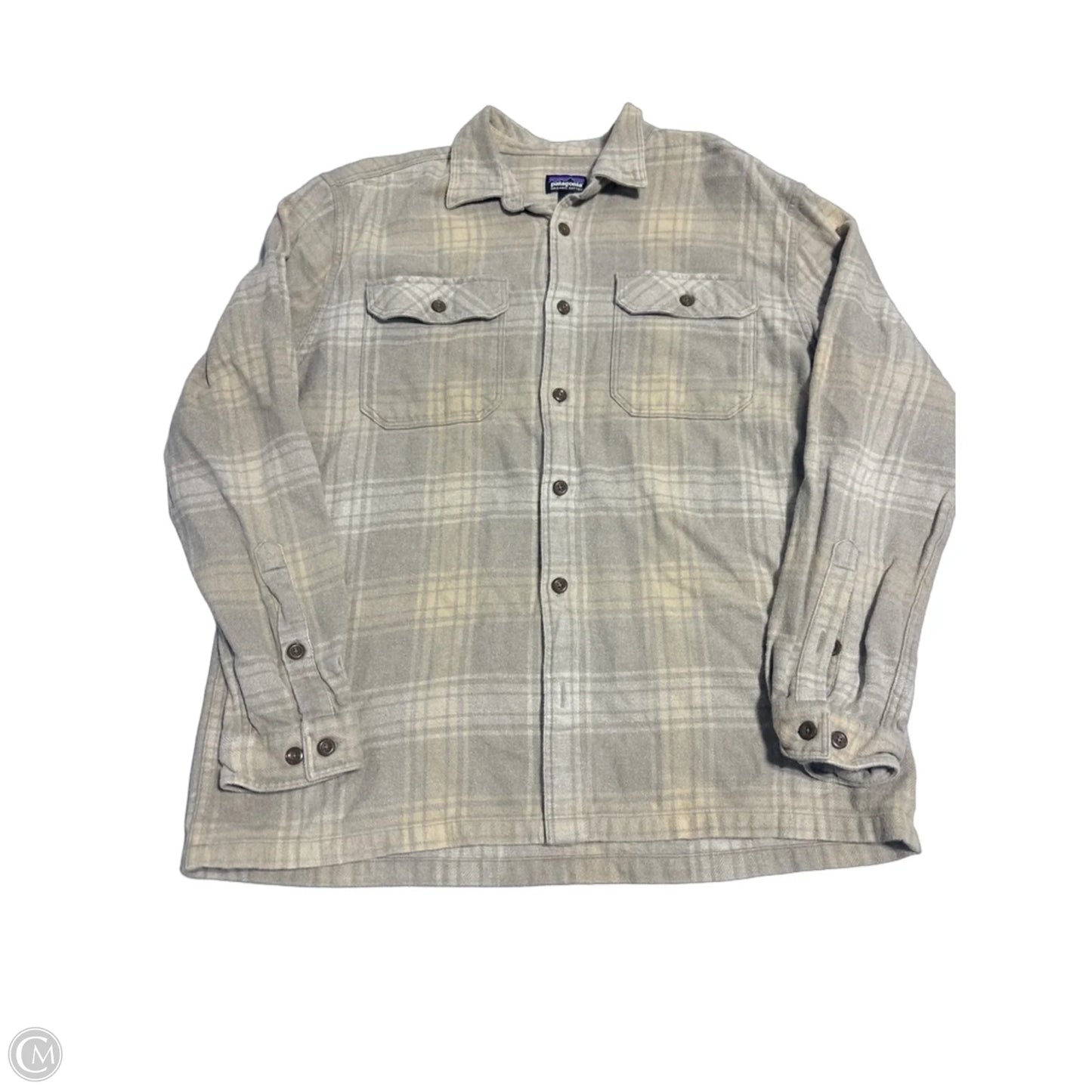 Jacket Other By Patagonia In Plaid Pattern, Size: L