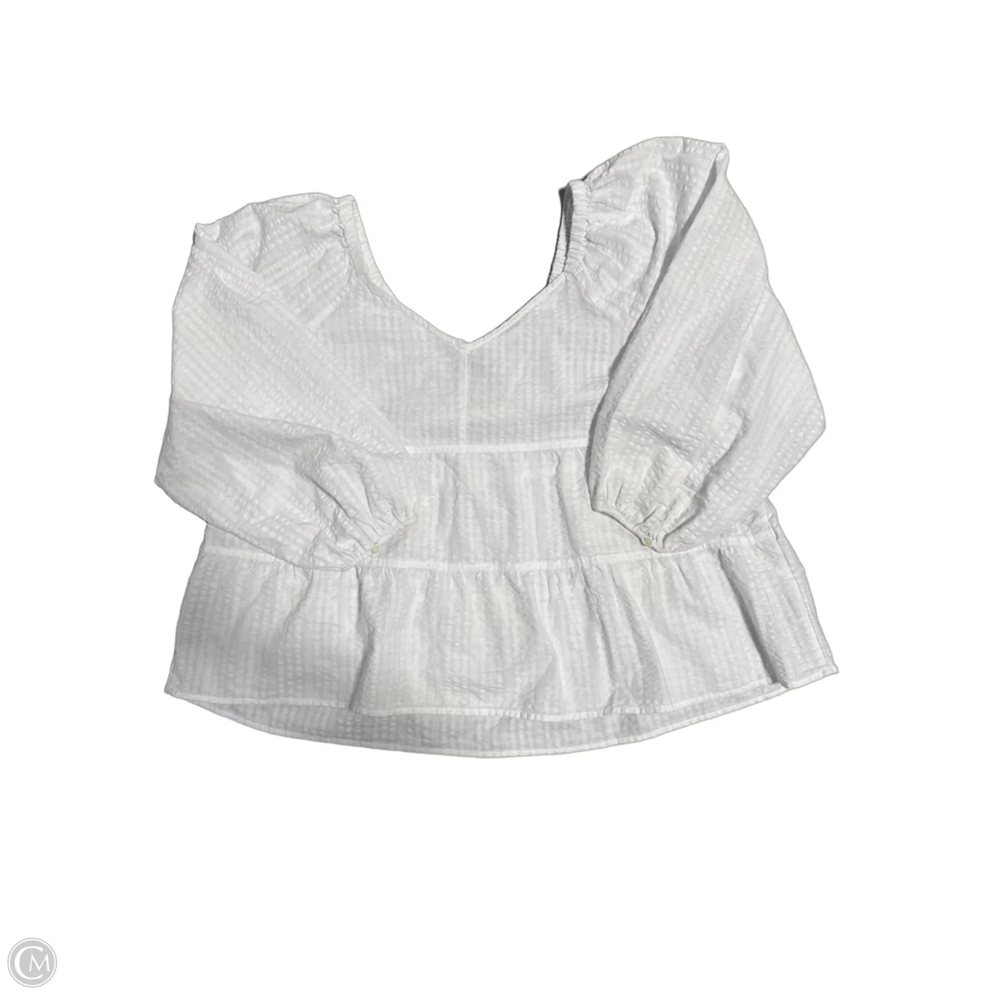 Top Long Sleeve By Old Navy In White, Size: Xl