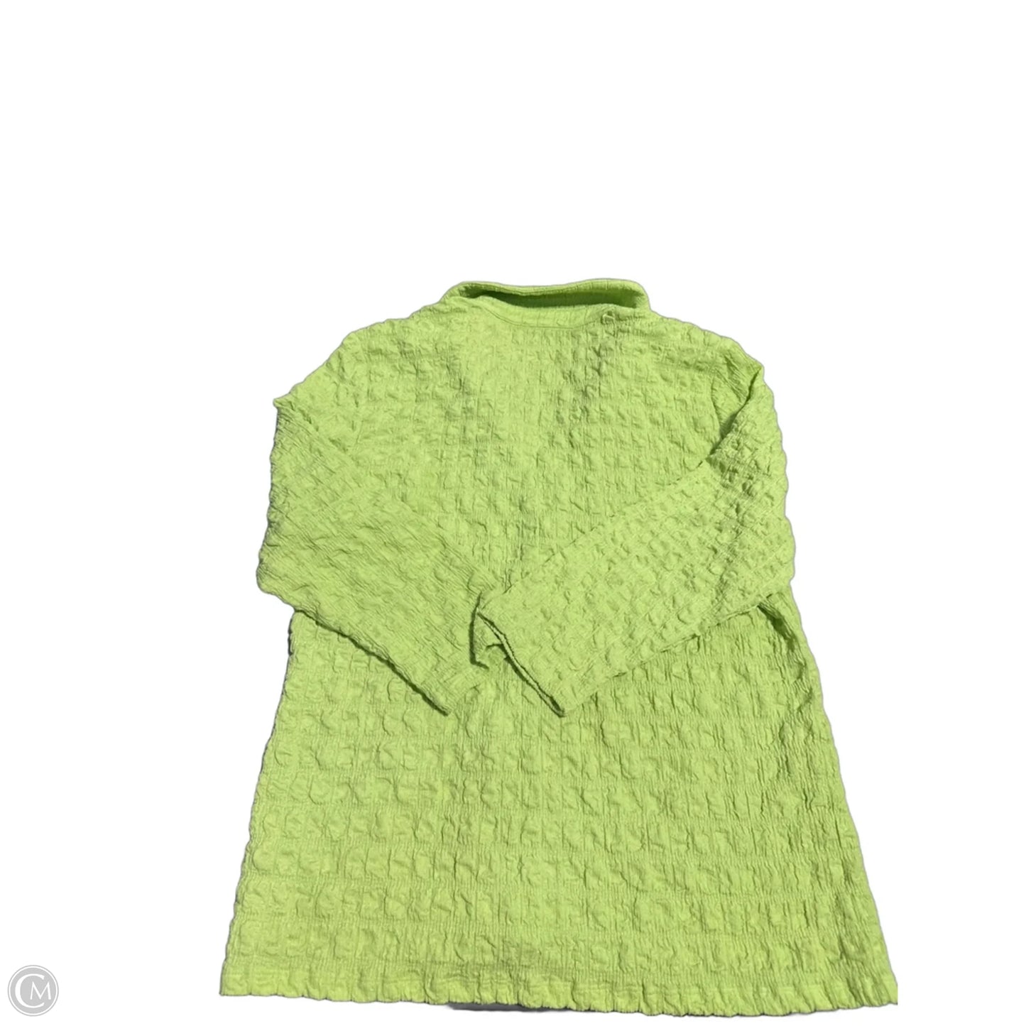 Top 3/4 Sleeve By Ninety Woman In Green, Size: Xl