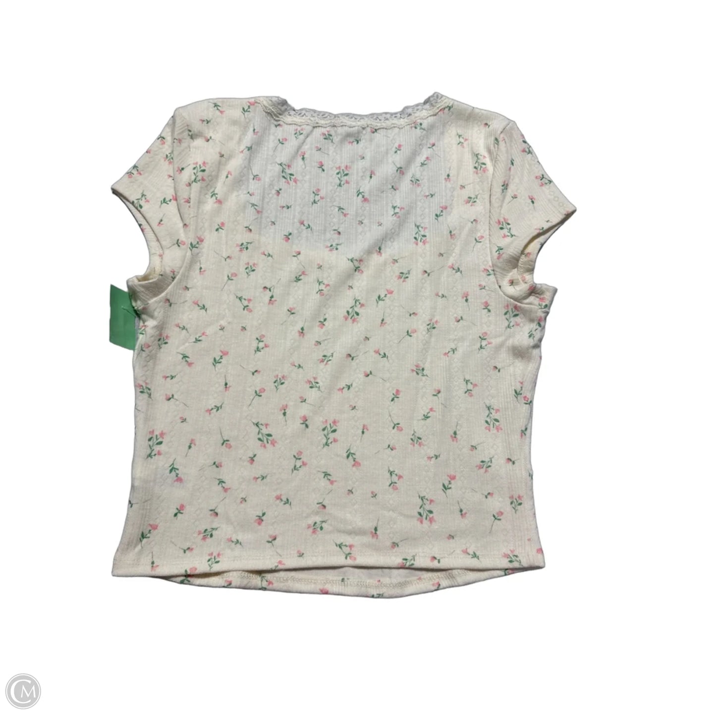 Top Short Sleeve By Wild Fable In Cream, Size: M