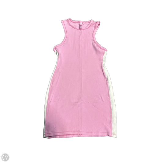 Dress Casual Midi By Skims In Pink & White, Size: 2x