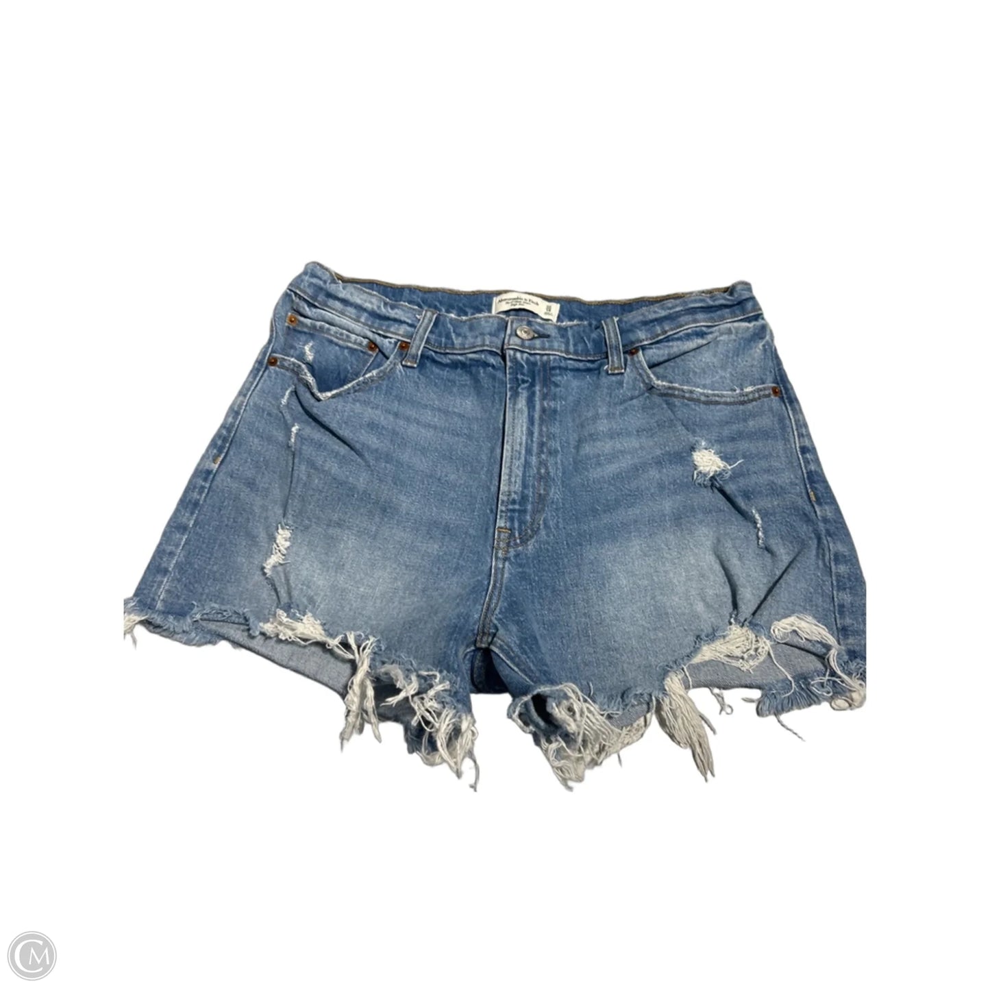 Shorts By Abercrombie And Fitch In Blue Denim, Size: 14