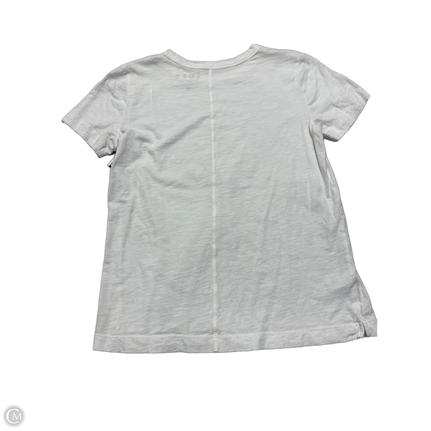 Top Short Sleeve Basic By Loft In White, Size: Xs