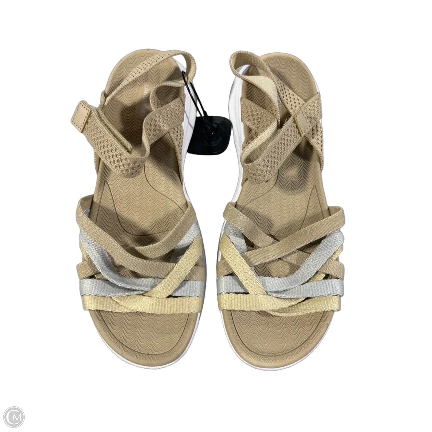 Sandals Flats By Lands End In Tan, Size: 11