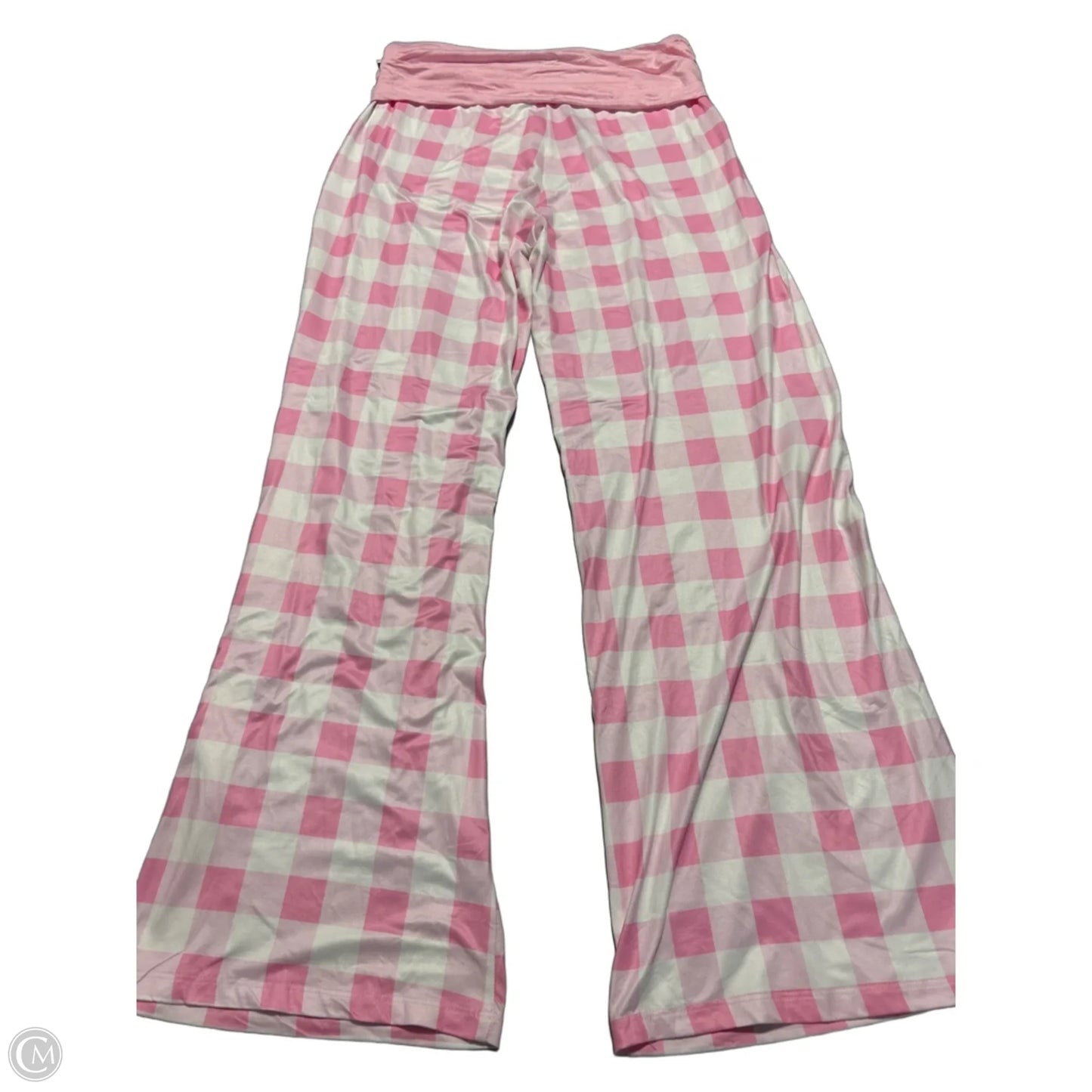 Pants Lounge By Cme In Pink & White, Size: L