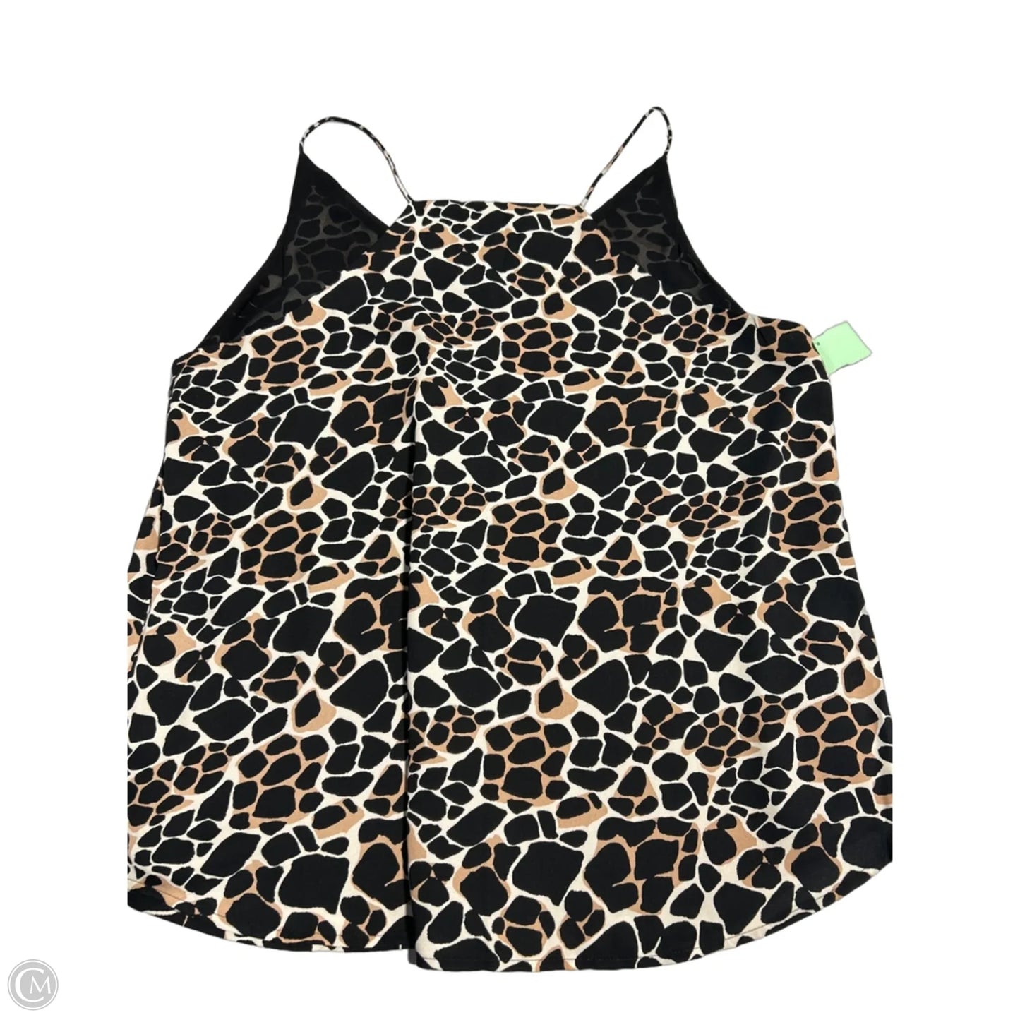 Tank Top By Loft In Black & Tan, Size: Lp