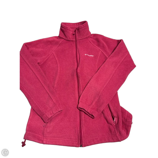Jacket Fleece By Columbia In Pink, Size: L