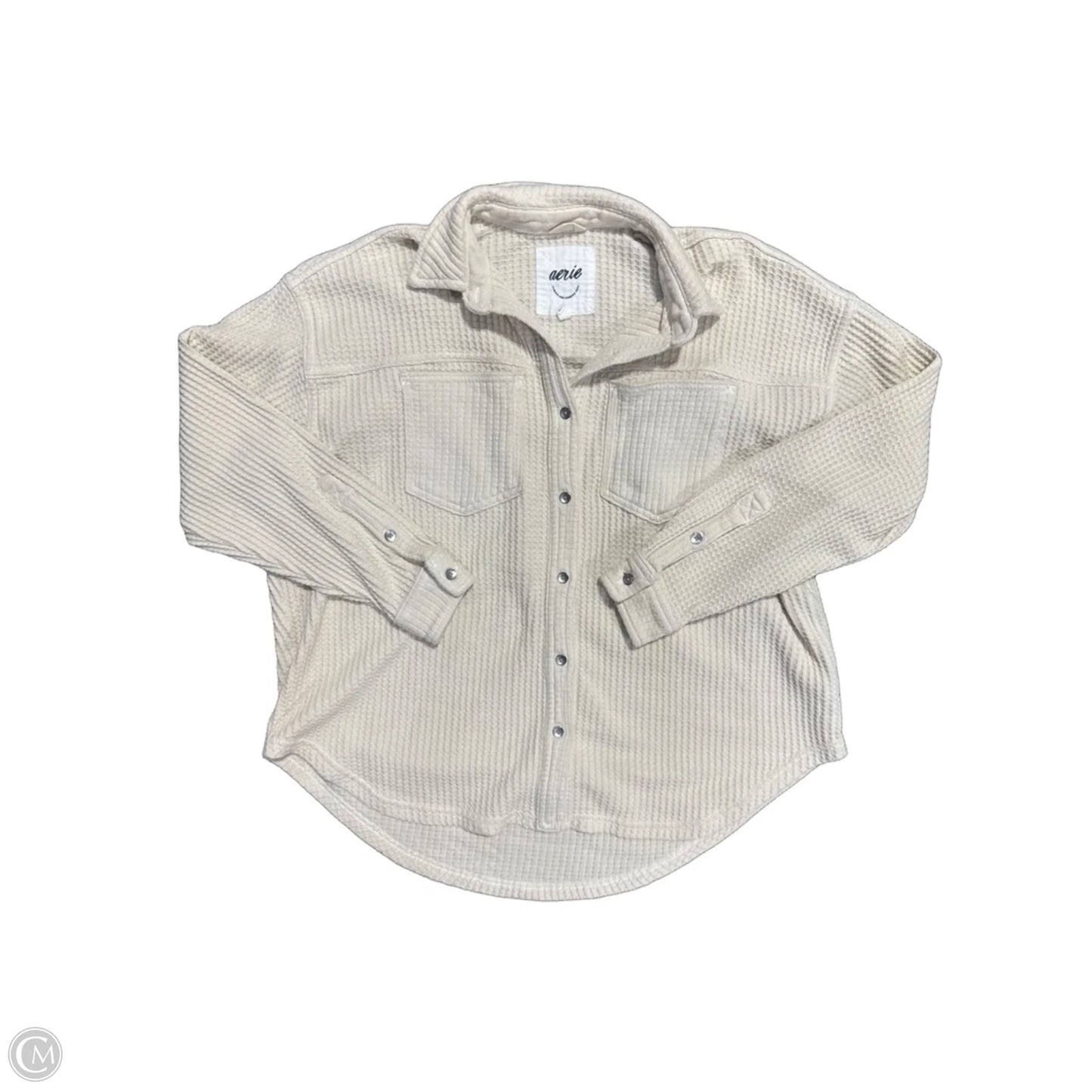 Top Long Sleeve By Aerie In Cream, Size: Xxs