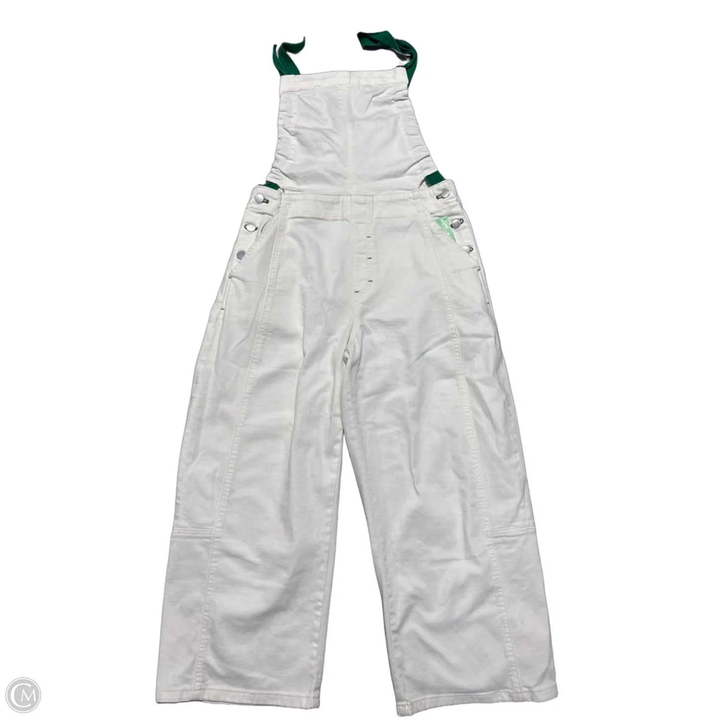 Overalls By Pilcro In Green & White, Size: S