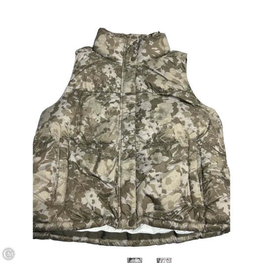 Vest Puffer & Quilted By Prana In Camouflage Print, Size: L