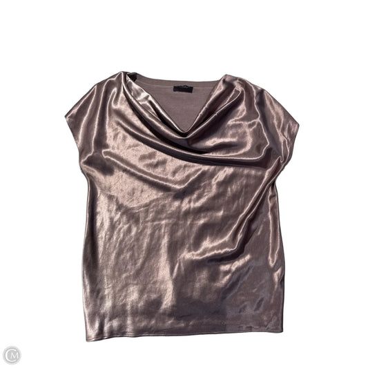 Top Short Sleeve By Current Air In Bronze, Size: S