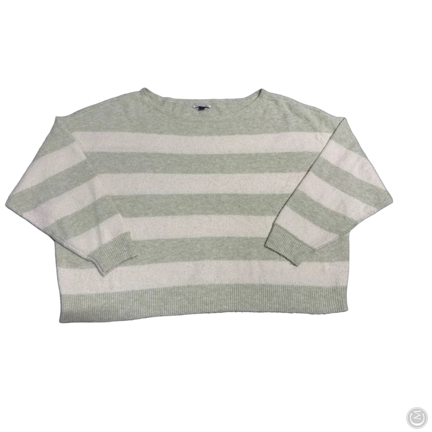 Sweater By American Eagle In Green & White, Size: Xxl