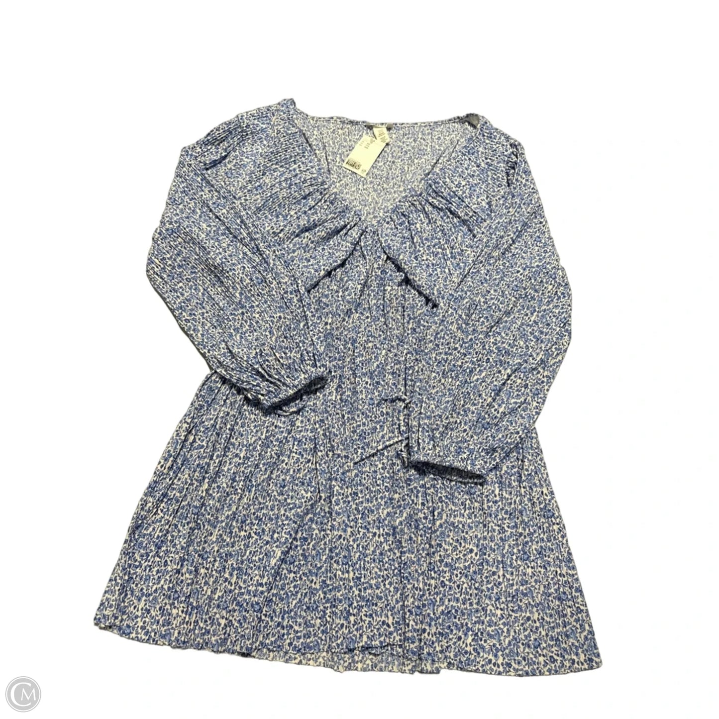Dress Casual Short By H&m In Blue & White, Size: Xxl