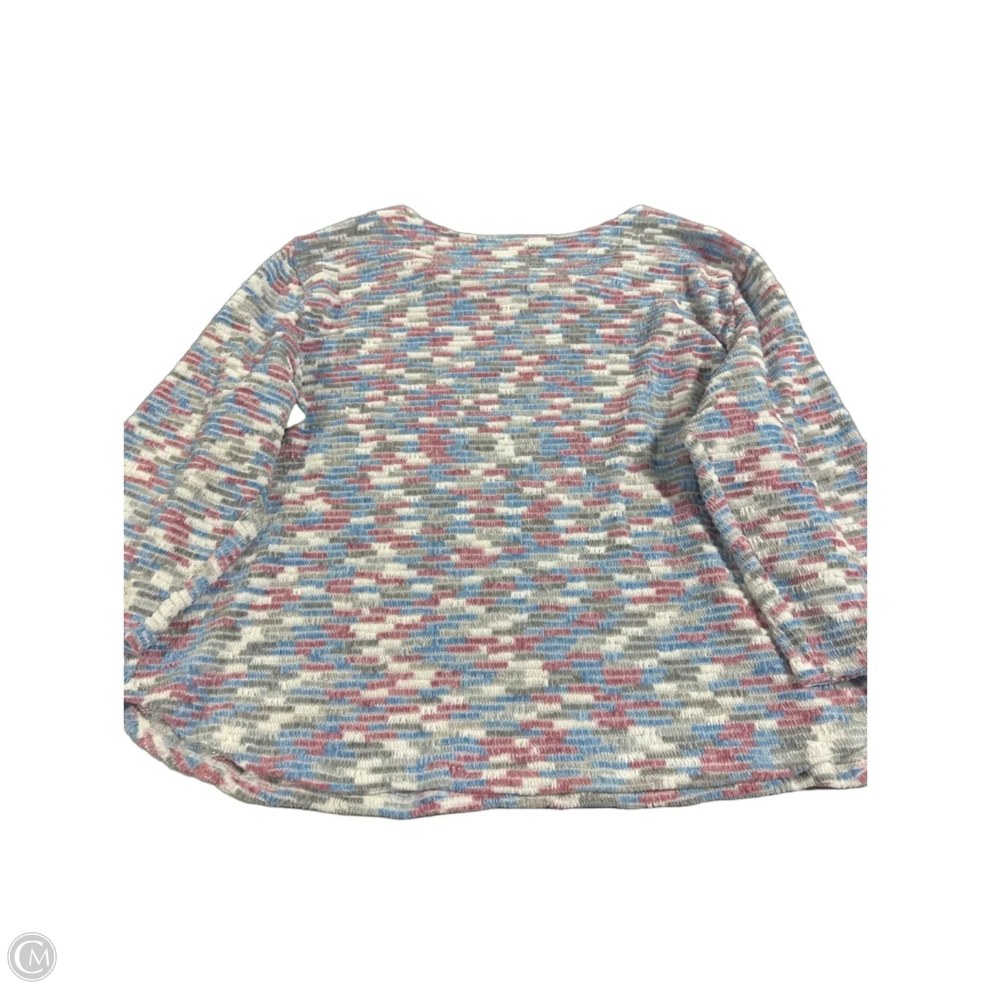 Sweater By Alfred Dunner In Blue & Pink, Size: 3x
