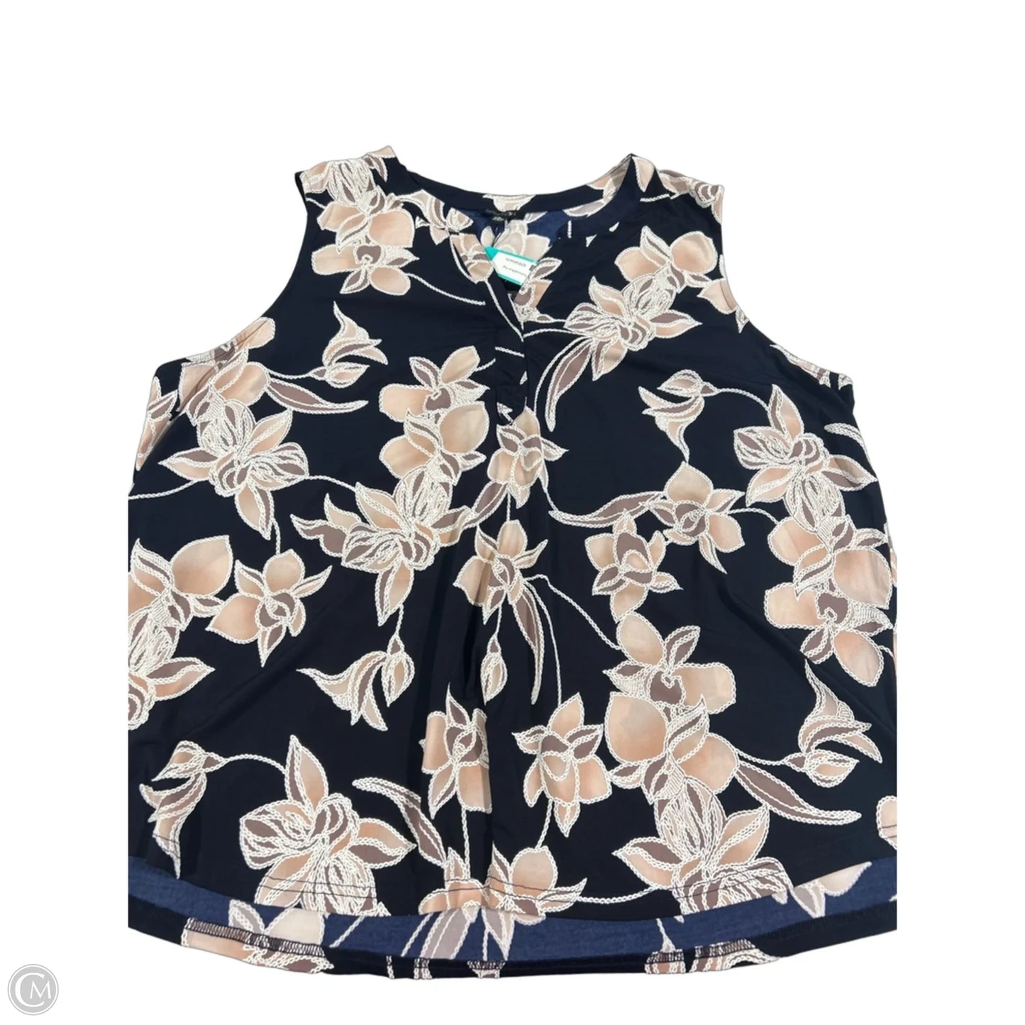 Top Sleeveless By Papermoon In Blue & Pink, Size: 3x