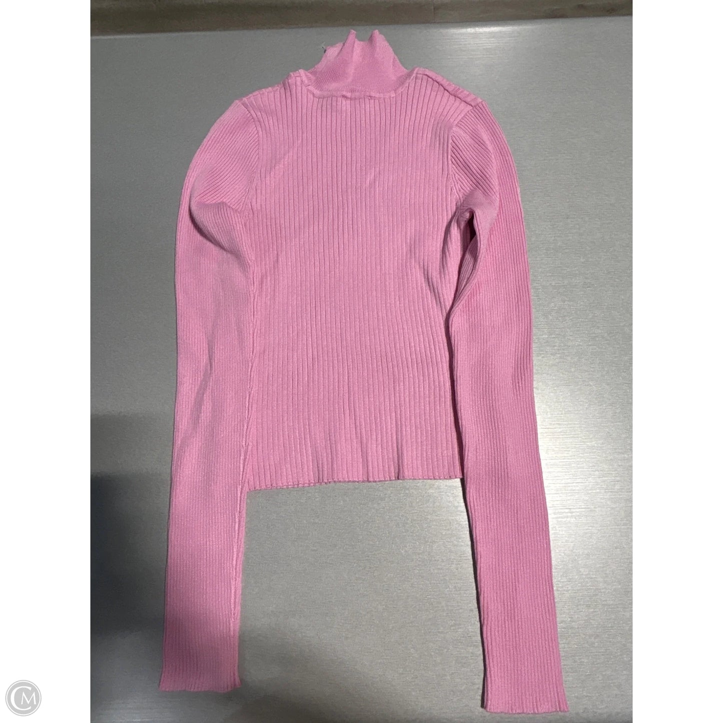 Top Long Sleeve Basic By Crown And Ivy In Pink, Size: Xs