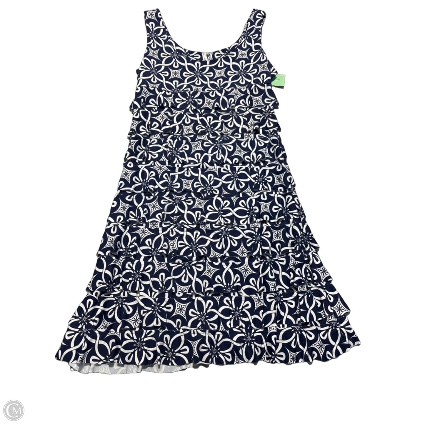 Dress Casual Short By Lulu B In Blue & White, Size: S