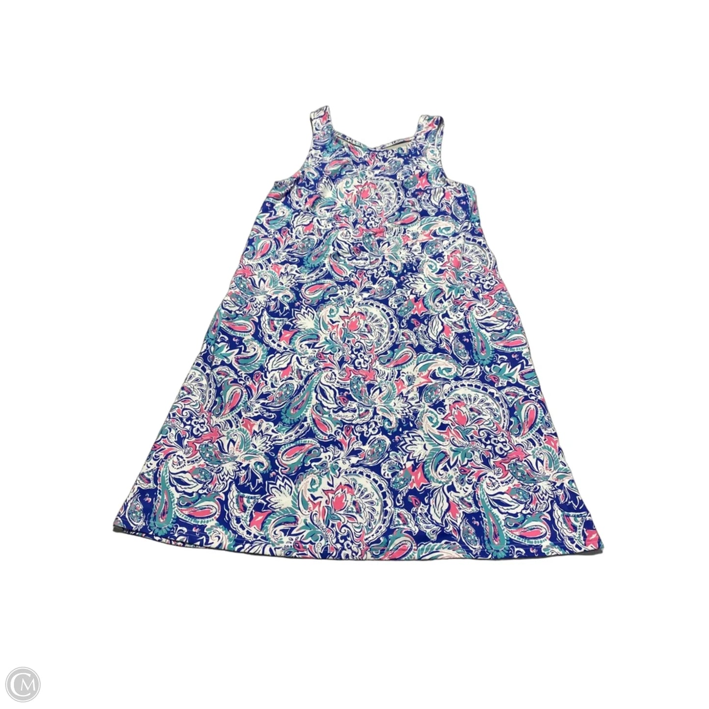 Dress Casual Short By Cmc In Blue & Pink, Size: M