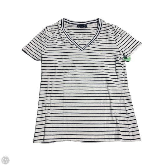 Top Short Sleeve By Nautica In Black & White, Size: S
