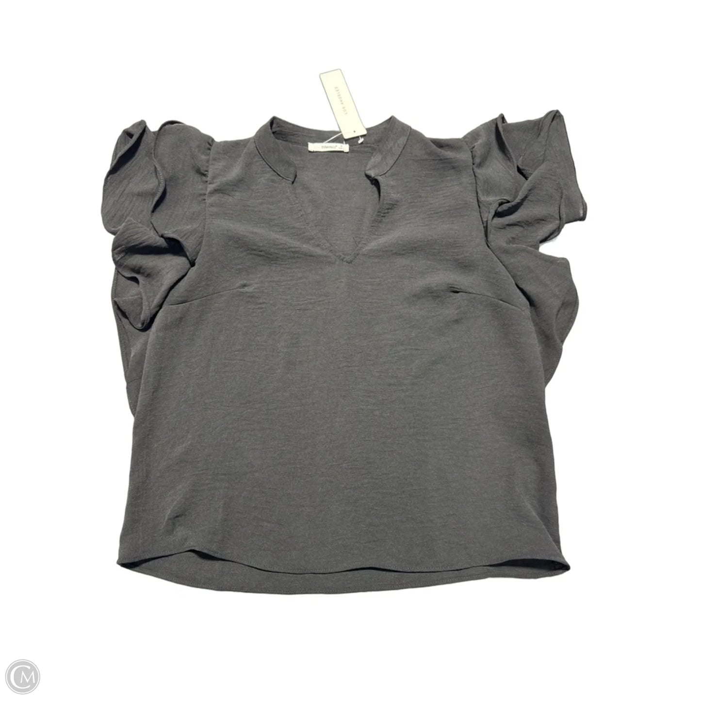 Top Short Sleeve By Timing In Black, Size: S